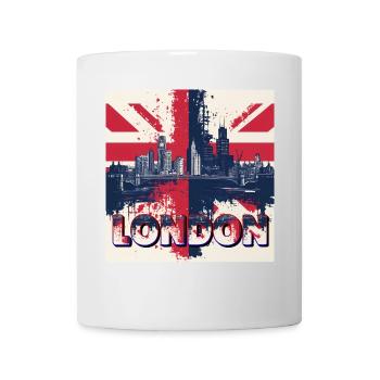 London Skyline Union Jack Splash - Mug - white - Front