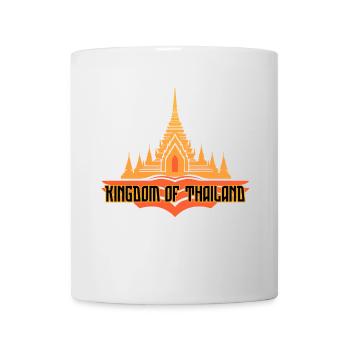 Tempelsilhouette: Königreich Thailand - Tasse - Weiß - Vorne