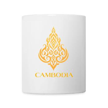 Motif de flamme orné au Cambodge - Mug blanc - blanc - Devant
