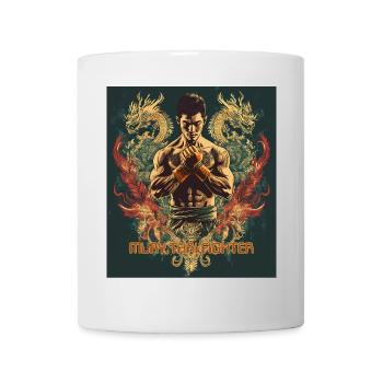 Muay Thai Drachenwut - Tasse - Weiß - Vorne