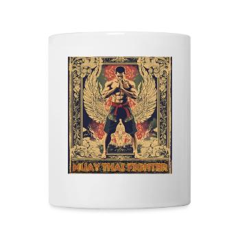 Winged Muay Thai Fighter - Mug - white - Front