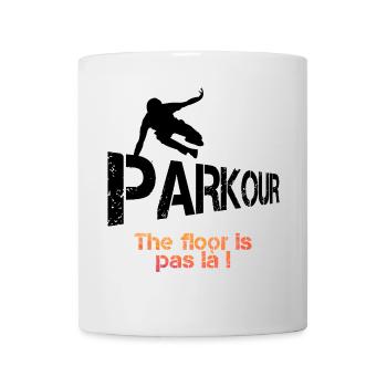 Parkour – The Floor is Pas Là - Mug blanc - blanc - Devant