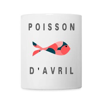 APRIL FOOL. FISH. SARDINE. ANNIVERSARY - Mug - white - Front