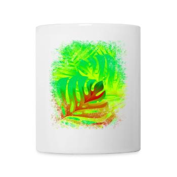 Summer feeling leaves in the colors of summer - Mug - white - Front