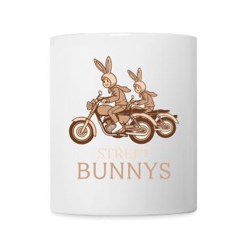 Biker Hasen - Tasse - Weiß - Vorne