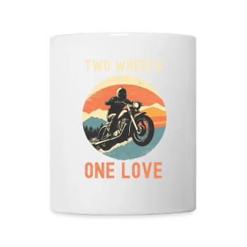 Two Wheels One Love - Mug - white - Front