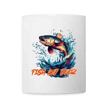 Mon plan de retraite : poisson et bière - Mug blanc - blanc - Devant
