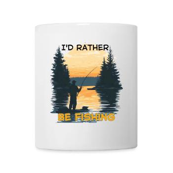 I'D RATHER BE FISHING SUNSET - Mug - white - Front