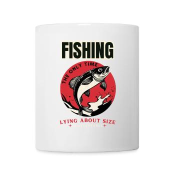 Taille de pêche Lie Tee - Mug blanc - blanc - Devant