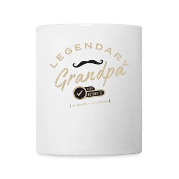 Legendäres Opa-Vintage-Abzeichen - Tasse - Weiß - Vorne