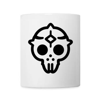 Schädel - Tasse - Weiß - Vorne