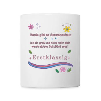 Écolier Première Classe - Mug blanc - blanc - Devant