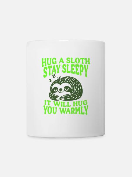 Hug a Sloth - Cute Sloth - Mug blanc - blanc