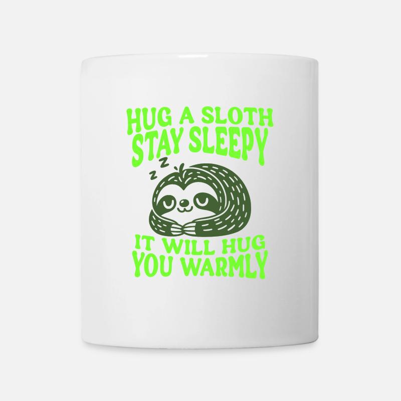 Hug a Sloth - Cute Sloth - Mug blanc - blanc
