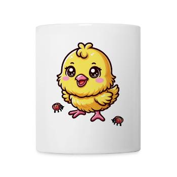 Easter Chick Kids Child Baby Chicken Ladybug - Mug - white - Front