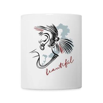 Girl beautiful - Tasse - Weiß - Vorne