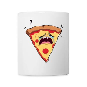 sad pizza - Mug - white - Front