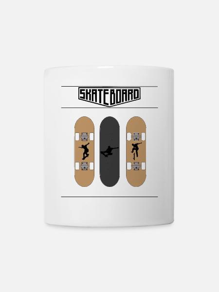 Skateboard - Mug blanc - blanc