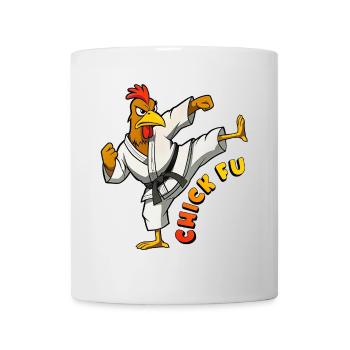 Poussin Fu - Mug blanc - blanc - Devant