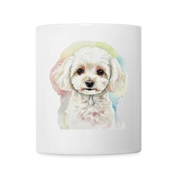 Watercolor Style Dog Portrait - Mug - white - Front