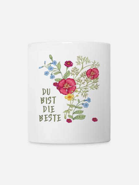 Du bist die Beste - Tasse - Weiß