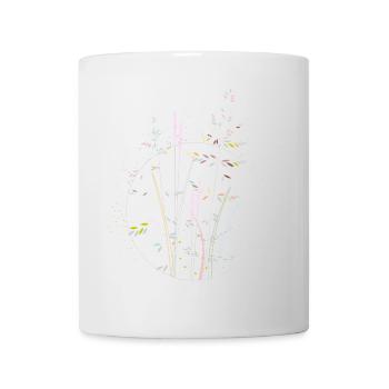 Meadow grasses – delicate grasses in pastel colours - Mug - white - Front