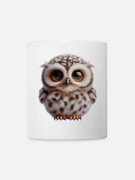 Cute Owl - Mug - white