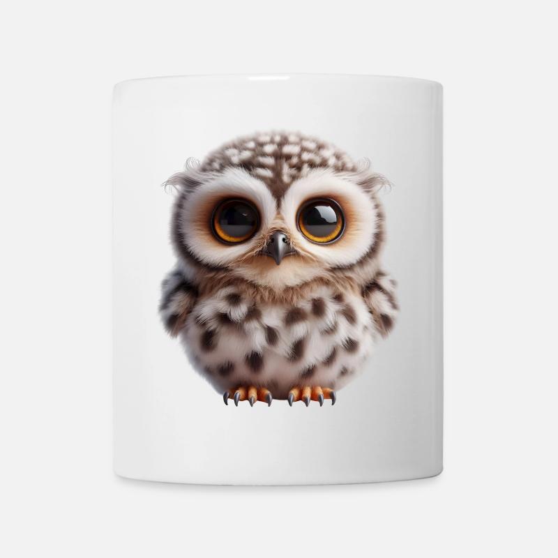Süße Eule - Tasse - Weiß