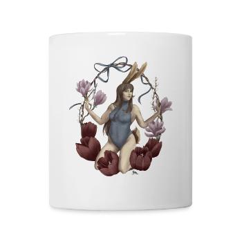 Les vœux printaniers d’Ostara - Mug blanc - blanc - Devant