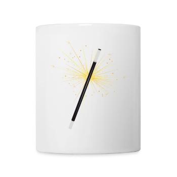 Magic Wand with Sparks – Mystical Fantasy Motif - Mug - white - Front