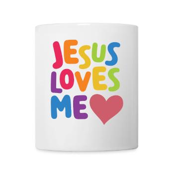 LGBTQ Pride Month - Jesus liebt mich - Tasse - Weiß - Vorne