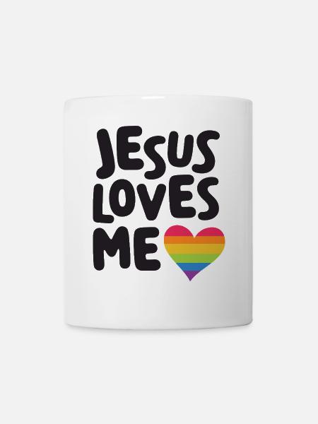 LGBT Pride Month - Jesus liebt mich - Tasse - Weiß