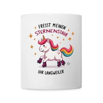 Rollschuh Einhorn - Tasse - Weiß - Vorne