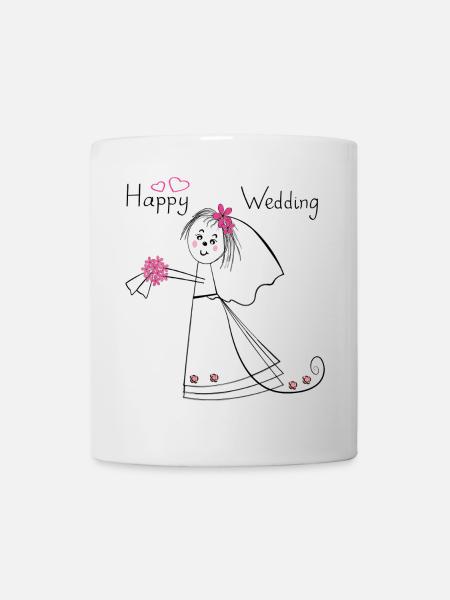 Joyeux mariage Hochzeit - Mug blanc - blanc