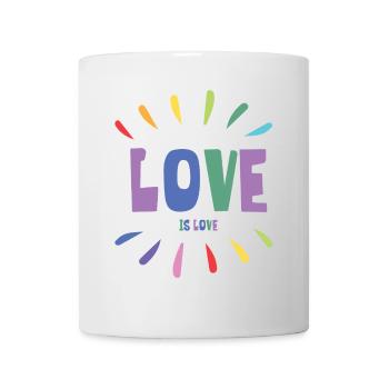 Mois de la fierté LGBT - Love is Love - Mug blanc - blanc - Devant