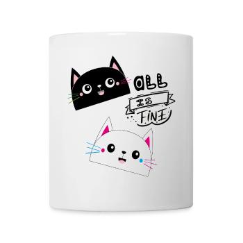 TOUT VA BIEN, Chats - Mug blanc - blanc - Devant