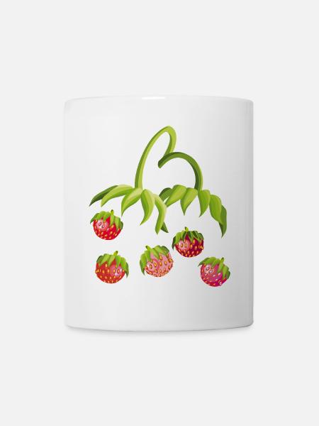 Erdbeerzeit Strawberry - Tasse - Weiß
