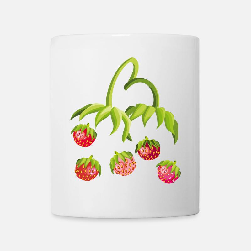 Erdbeerzeit Strawberry - Tasse - Weiß