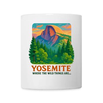 Nature sauvage de Yosemite - Mug blanc - blanc - Devant