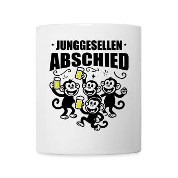 Junggesellenabschied Jga Affen Bier - Tasse - Weiß - Vorne