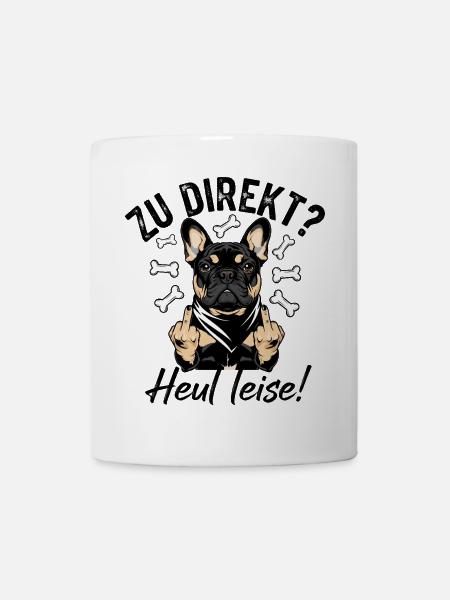Coole Französische Bulldogge - Tasse - Weiß