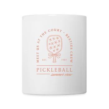 Pickleball été amies filles crew fleurs aesthetic - Mug blanc - blanc - Devant
