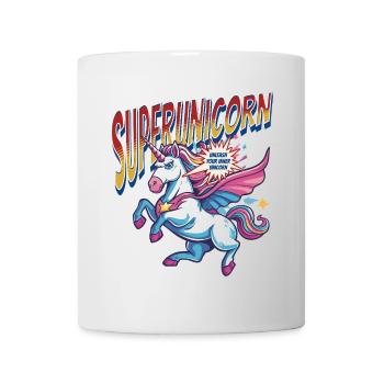 Licorne Super-héros Superpouvoirs Bande dessinée surnaturelle - Mug blanc - blanc - Devant