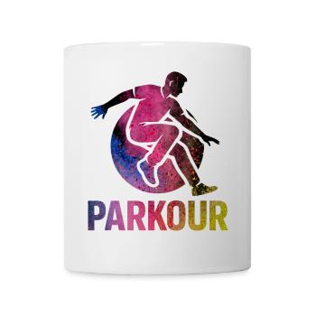 Parkour Jump - Design urbain dynamique - Mug blanc - blanc - Devant