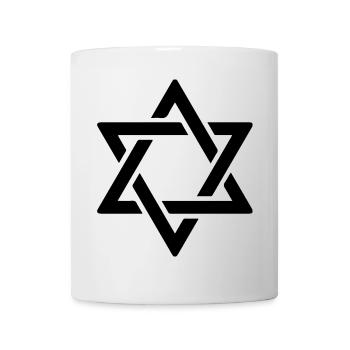 Star of David in Black - Mug - white - Front