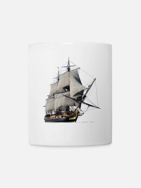 Segelschiff - Tasse - Weiß