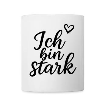Ich bin stark - Tasse - Weiß - Vorne