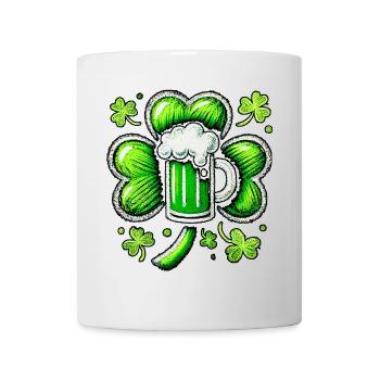 Green Pastel St. Patrick's Beer Design - Mug - white - Front