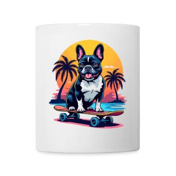 Skater Bulldogge - Tasse - Weiß - Vorne