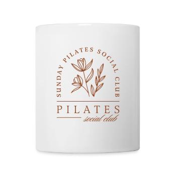 Pilates Club Studio Class Mädchen Boho-Ästhetik - Tasse - Weiß - Vorne